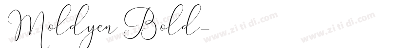 Moldyen Bold字体转换